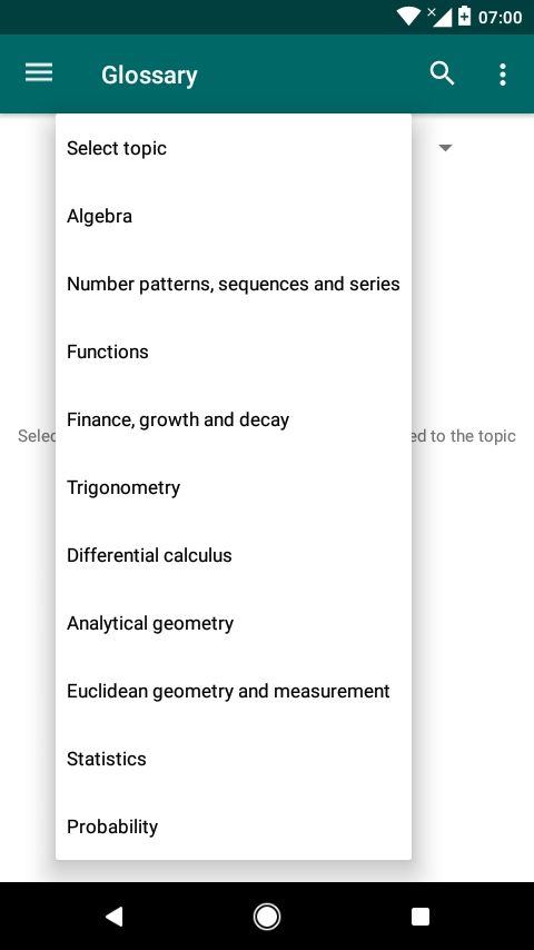 FET Mathematics Glossary
